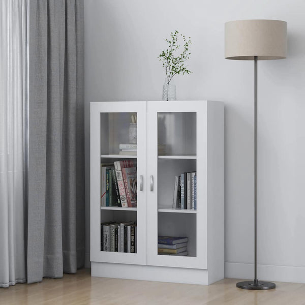 Weiße Vitrine 82,5x30,5x115 cm
