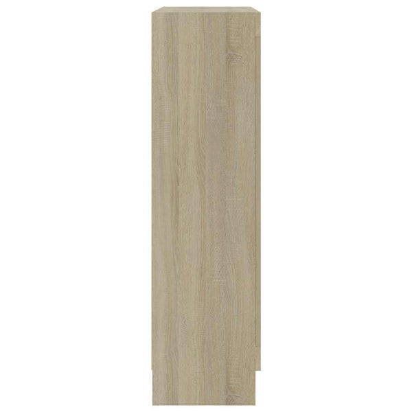 Vitrinenschrank Sonoma Eiche, 82,5 cm