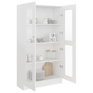 Weiße Vitrine 82,5x30,5x150 cm