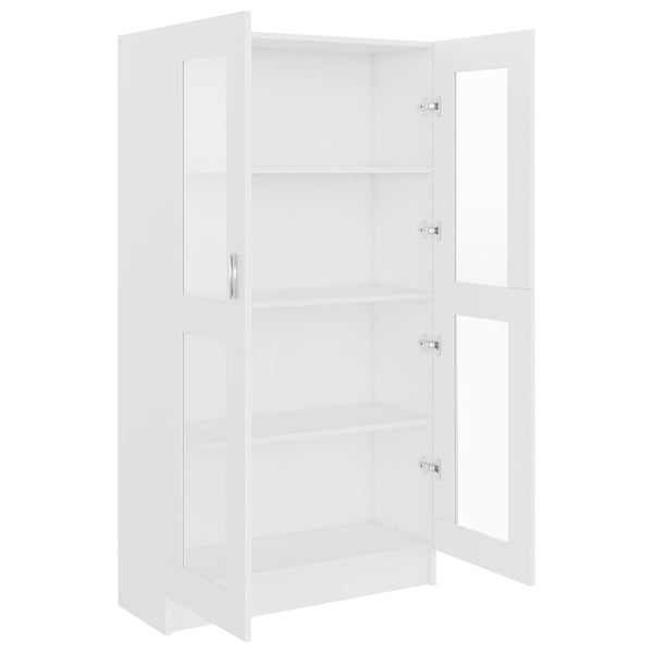 Weiße Vitrine 82,5x30,5x150 cm