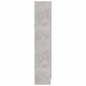 Betongrauer Vitrinenschrank, 82,5 cm