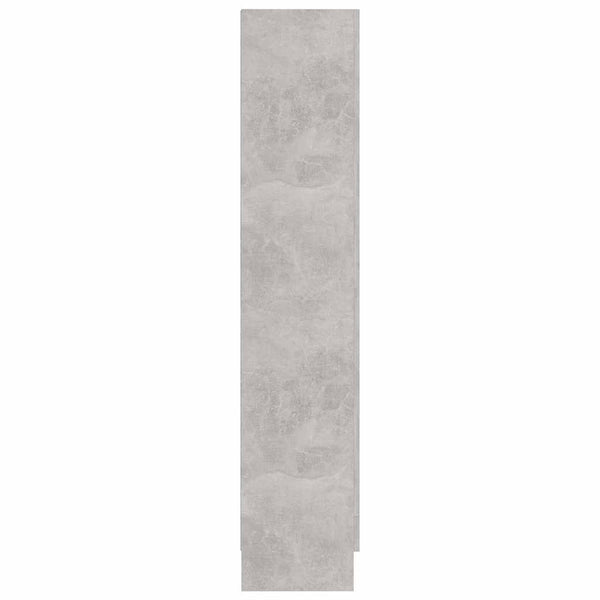 Betongrauer Vitrinenschrank, 82,5 cm