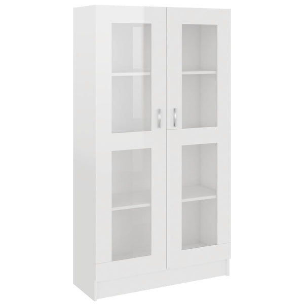 Hochglanz Vitrinenschrank Weiß 150cm