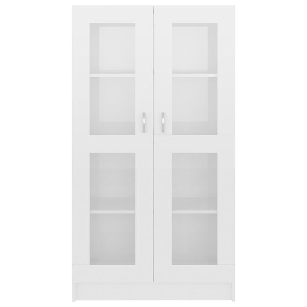 Hochglanz Vitrinenschrank Weiß 150cm