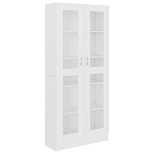 Weiße Vitrine 82,5x30,5x185 cm