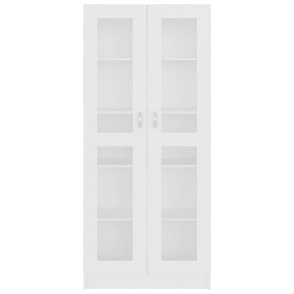 Weiße Vitrine 82,5x30,5x185 cm
