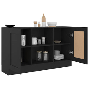 Schwarzes Sideboard 120 cm