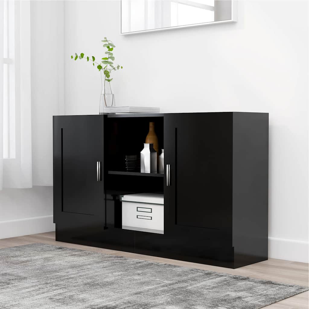 Schwarzes Sideboard 120 cm