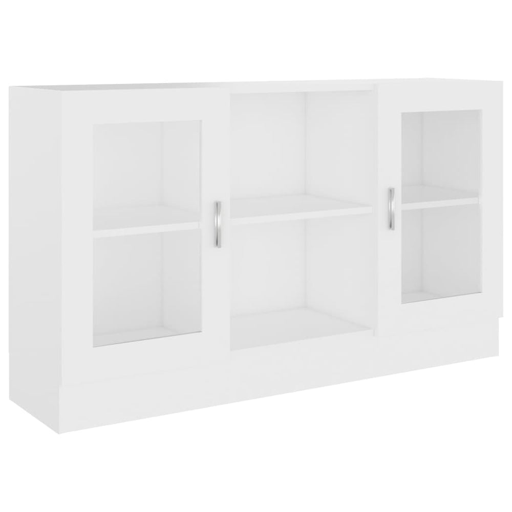 Weißer Vitrinenschrank 120 cm