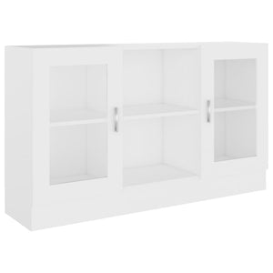 Weißer Vitrinenschrank 120 cm