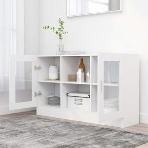 Weißer Vitrinenschrank 120 cm