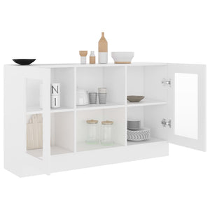 Weißer Vitrinenschrank 120 cm