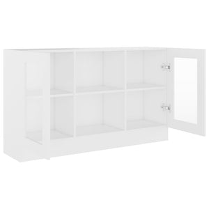 Weißer Vitrinenschrank 120 cm