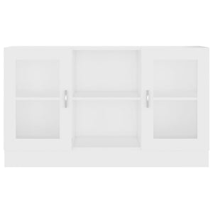 Weißer Vitrinenschrank 120 cm