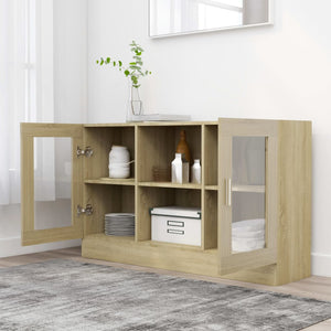 Vitrinenschrank Sonoma Eiche 120 cm