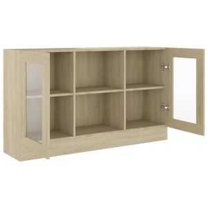 Vitrinenschrank Sonoma Eiche 120 cm