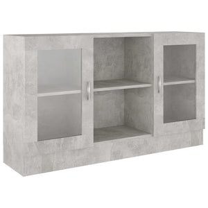 Vitrinenschrank Betongrau 120 cm