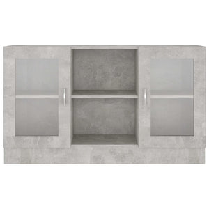 Vitrinenschrank Betongrau 120 cm