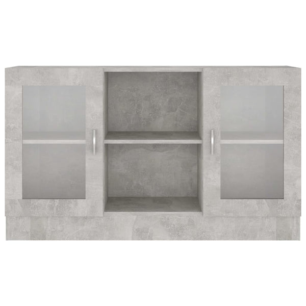 Vitrinenschrank Betongrau 120 cm