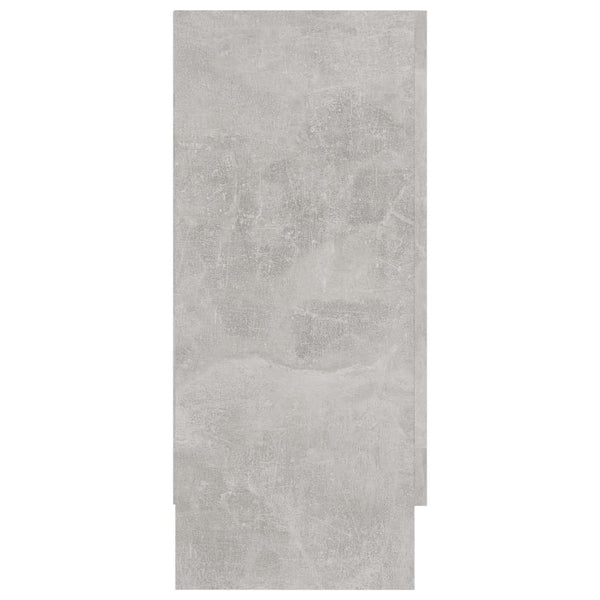 Vitrinenschrank Betongrau 120 cm