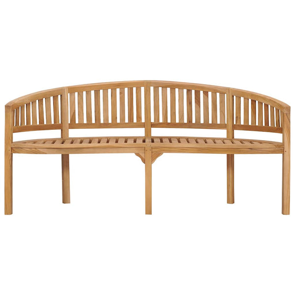 Bananenbank 180 cm Massivholz Teak
