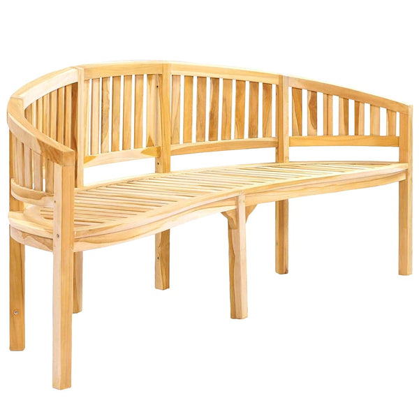 Bananenbank 200 cm Massivholz Teak