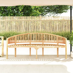 Bananenbank 200 cm Massivholz Teak