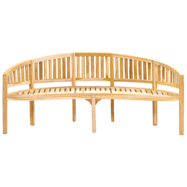 Bananenbank 200 cm Massivholz Teak