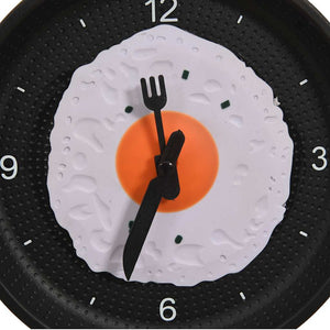 Spiegelei-Pfannen Wanduhr, 18,8 cm