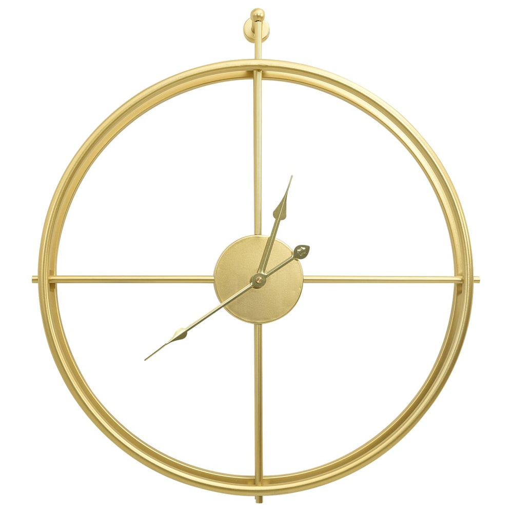 Goldene Wanduhr Eisen 52cm