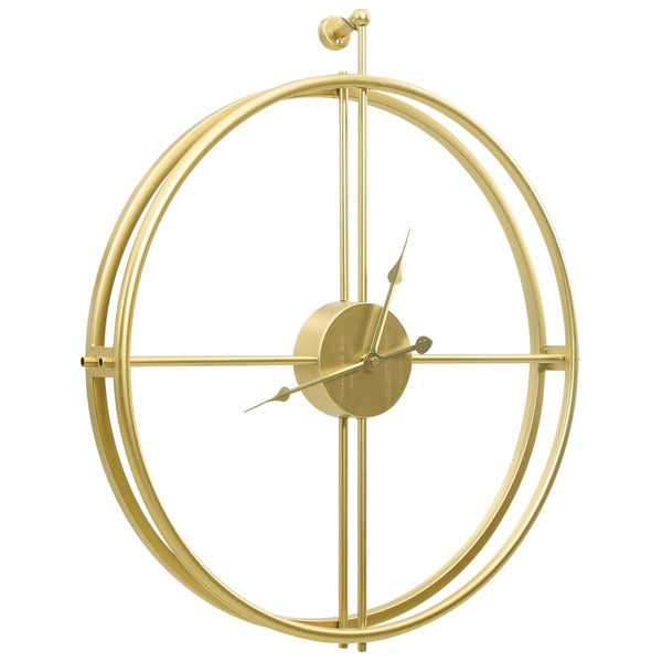 Goldene Wanduhr Eisen 52cm