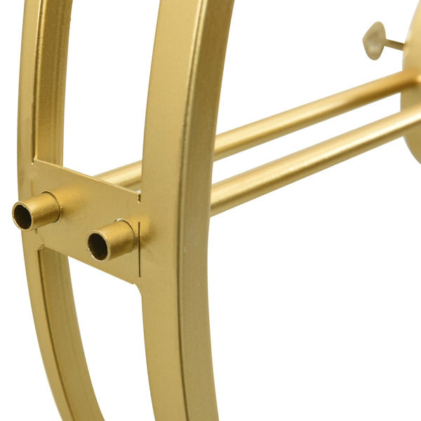 Goldene Wanduhr Eisen 52cm