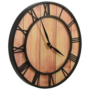 Wanduhr Braun Schwarz 39cm