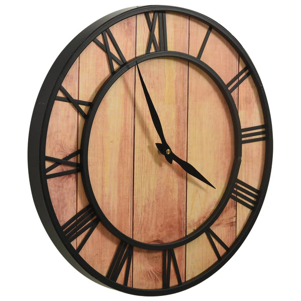 Wanduhr Braun Schwarz 39cm