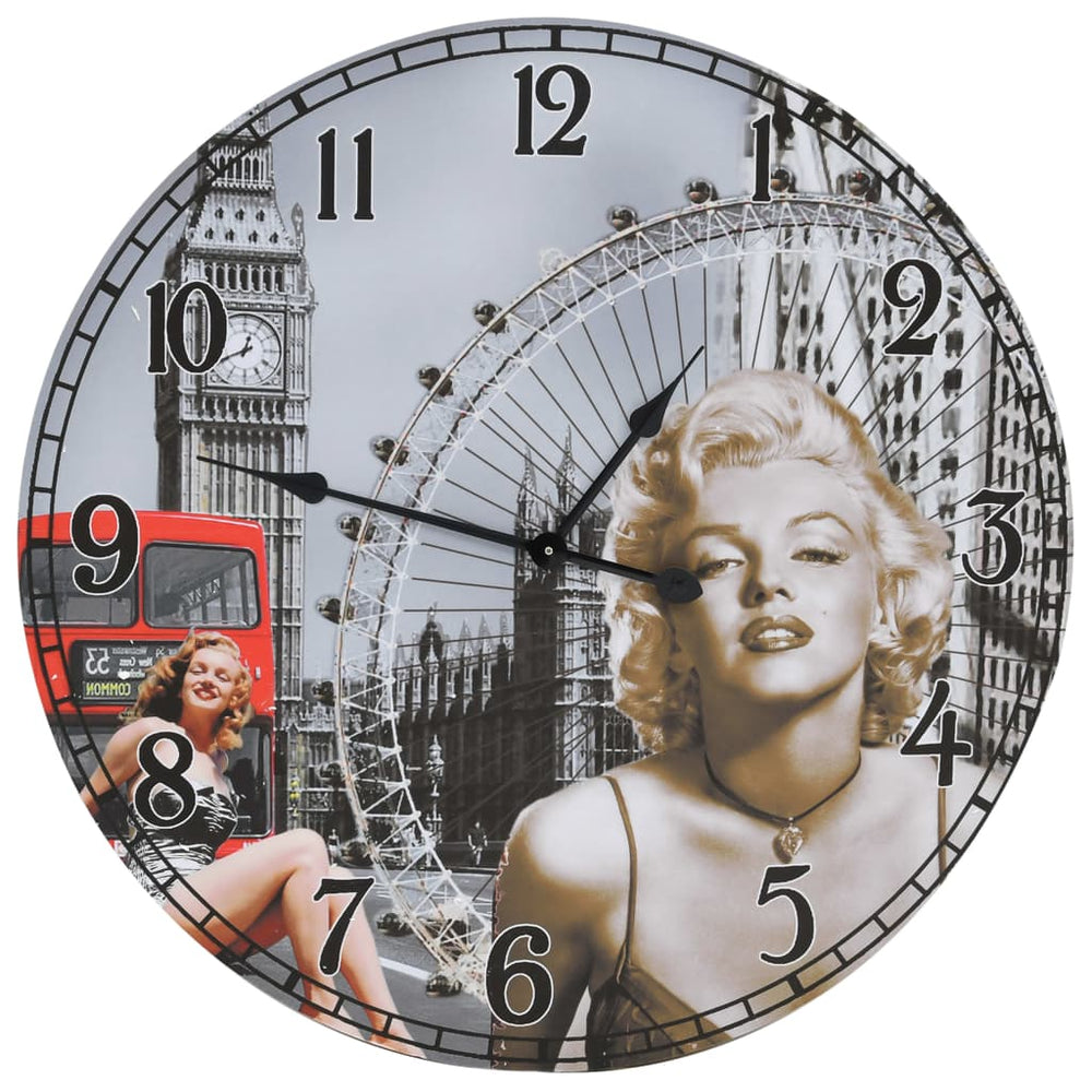 Vintage Wanduhr, 60 cm