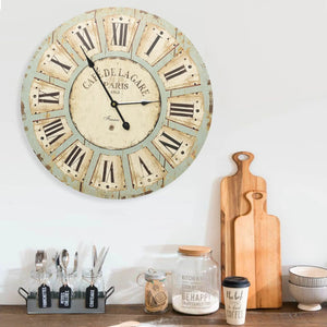 Mehrfarbige Wanduhr, 60 cm MDF