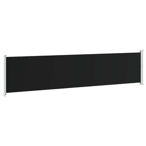 Ausziehbare Seitenmarkise 140x600 cm Schwarz