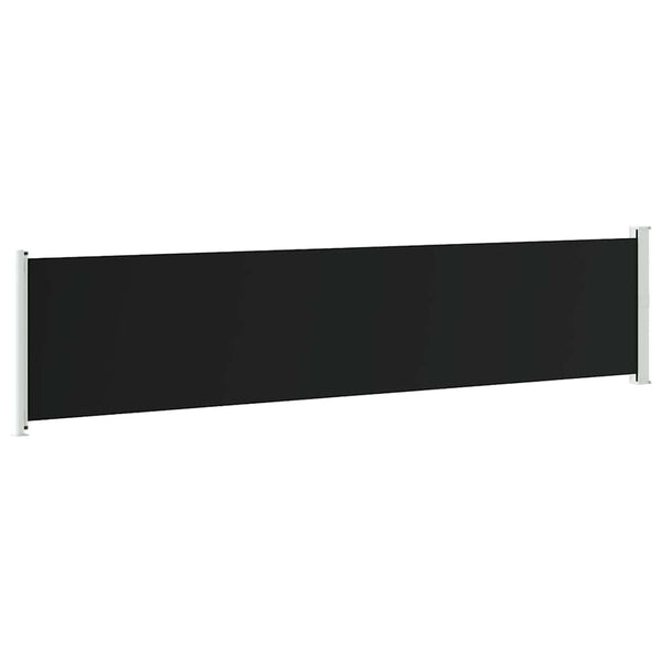 Ausziehbare Seitenmarkise 140x600 cm Schwarz