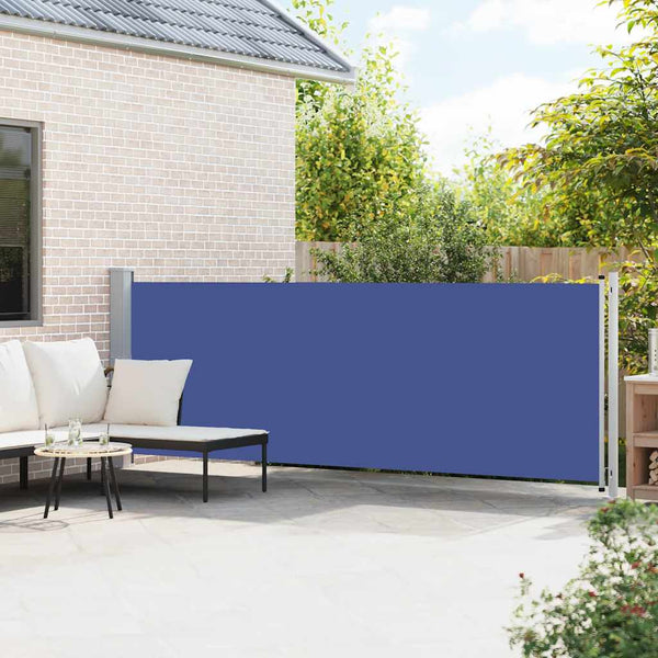 Seitenmarkise Ausziehbar 140x600 cm Blau