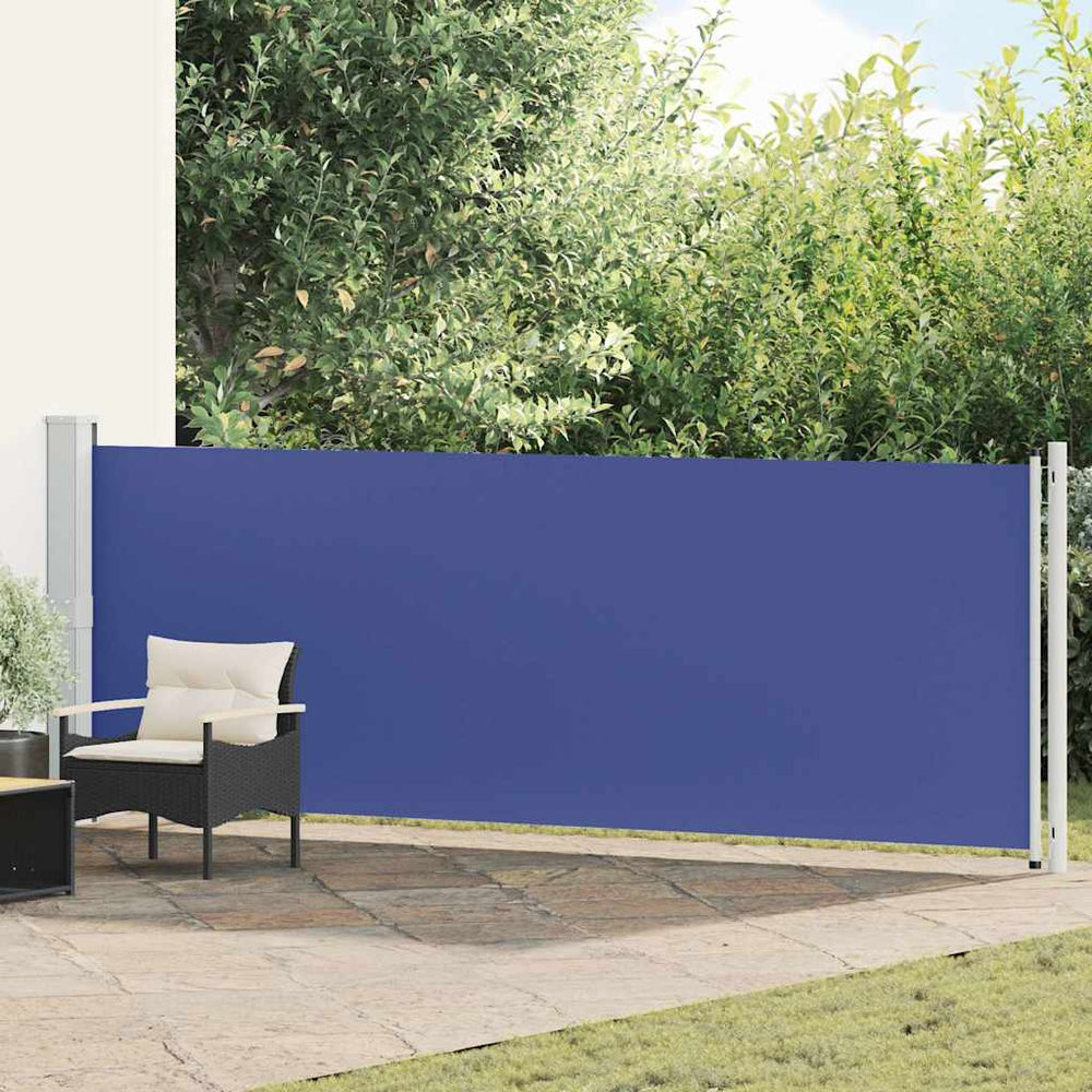 vidaXL Store latéral rétractable 140x600 cm Bleu