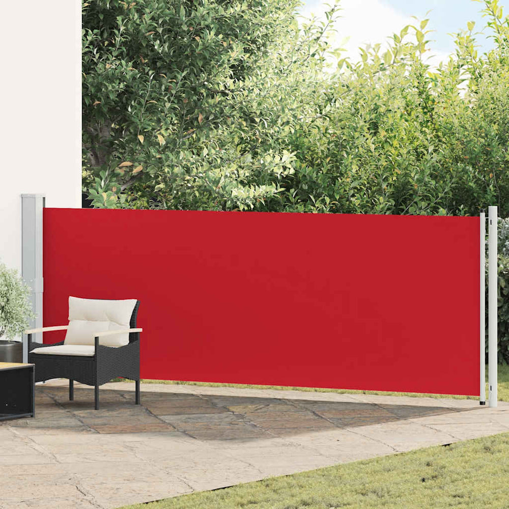 vidaXL Store latéral rétractable 140x600 cm Rouge