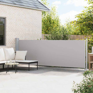 Ausziehbare Seitenmarkise 140x600 cm Grau