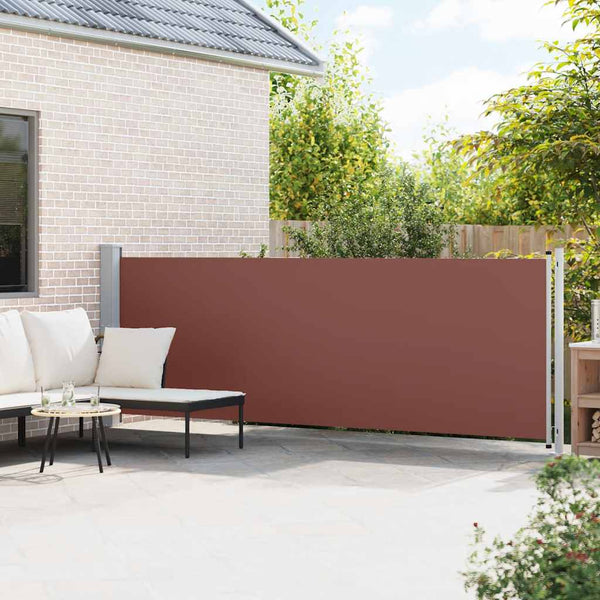 Ausziehbare Seitenmarkise 140x600 cm Braun