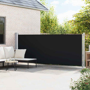 Seitenmarkise Ausziehbar 600x160 cm Schwarz