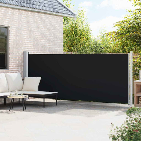 Seitenmarkise Ausziehbar 600x160 cm Schwarz