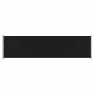 Seitenmarkise Ausziehbar 600x160 cm Schwarz