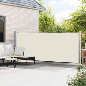 Seitenmarkise Ausziehbar 600x160 cm Creme