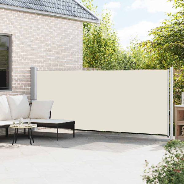 Seitenmarkise Ausziehbar 600x160 cm Creme