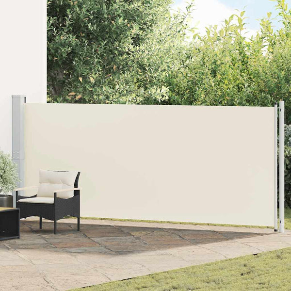 Seitenmarkise Ausziehbar 600x160 cm Creme