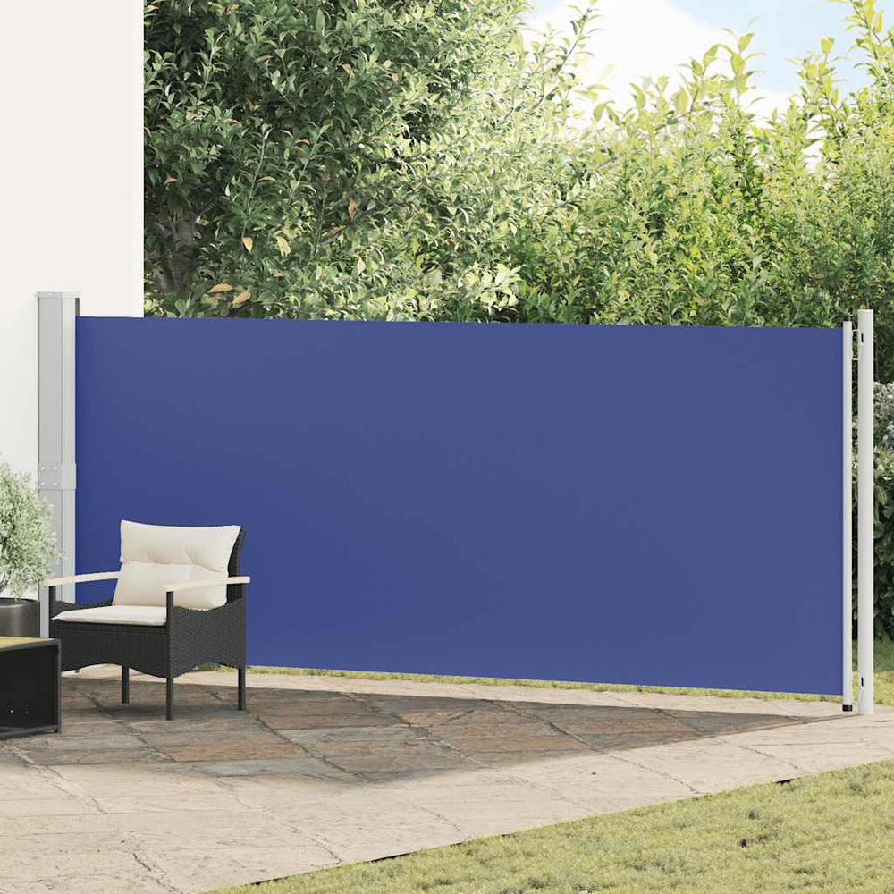 vidaXL Store latéral rétractable 600x160 cm Bleu